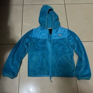 Kids The North Face Turquoise Fleece Jacket